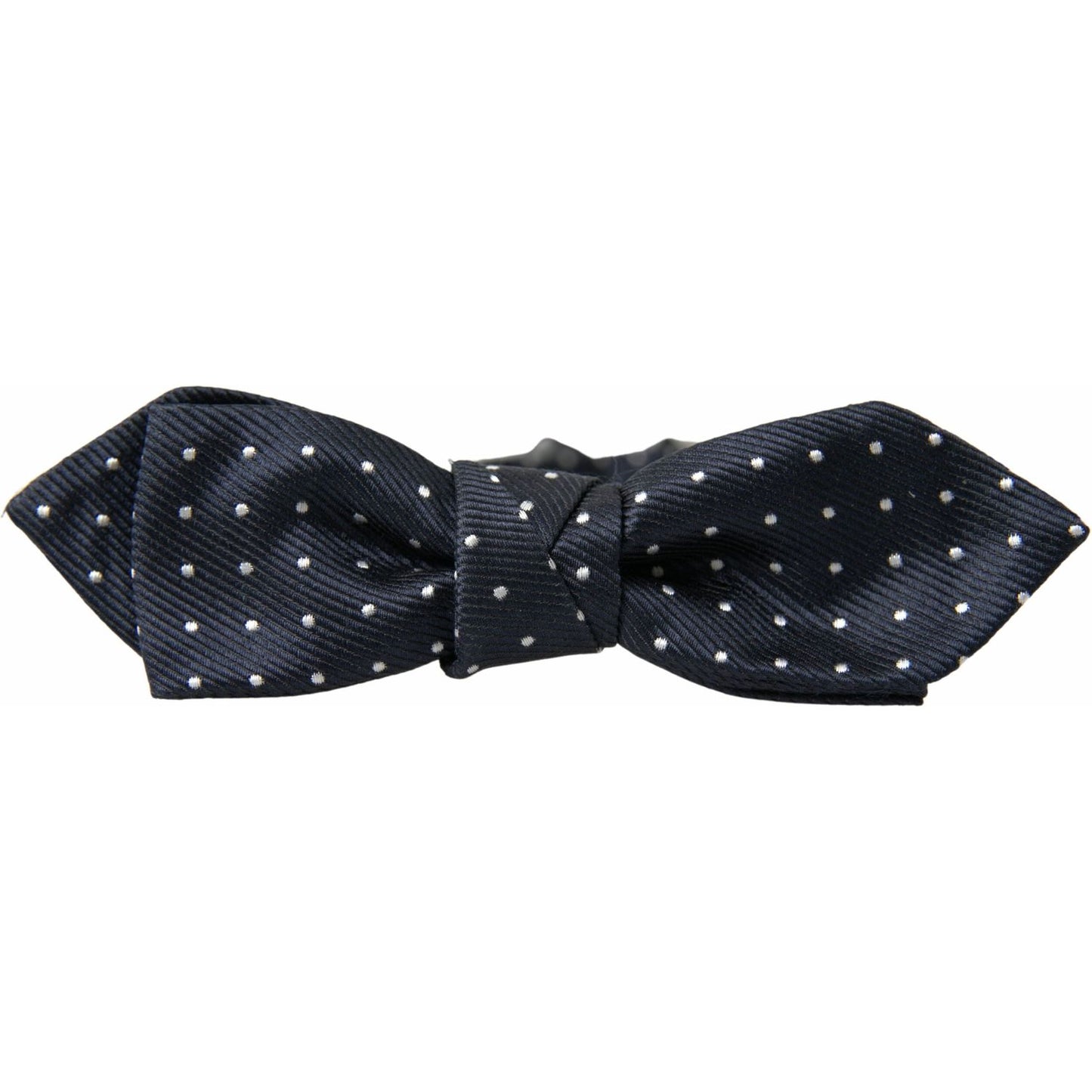 Dolce & Gabbana Elegant Blue Silk Bow Tie blue-polka-dot-silk-adjustable-men-neck-papillon-bow-tie 465A7079-scaled-0d408b53-317.jpg