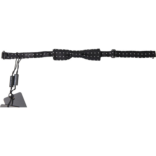 Dolce & GabbanaElegant Silk Black Bow Tie with Signature ClaspMcRichard Designer Brands£129.00
