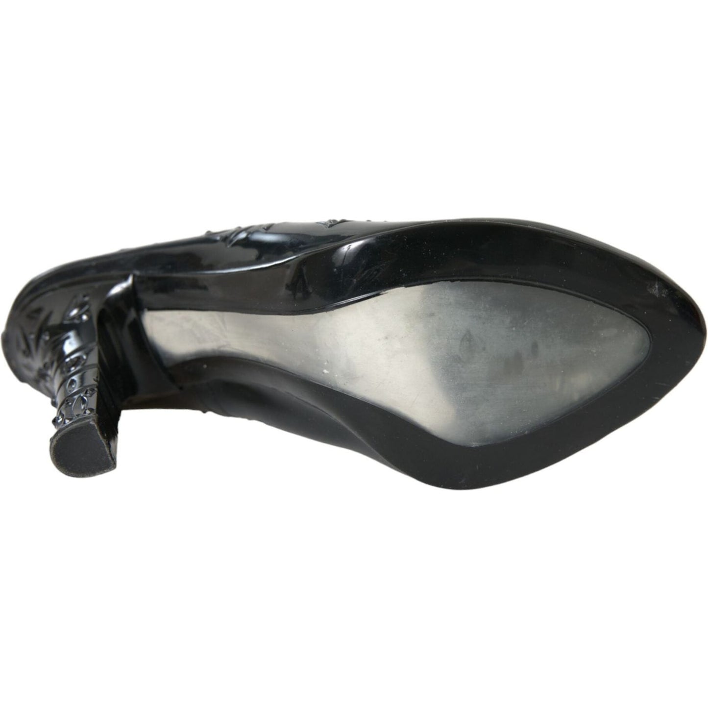 Dolce & Gabbana Black Crystal CINDERELLA Heels Pumps Shoes black-crystal-cinderella-heels-pumps-shoes