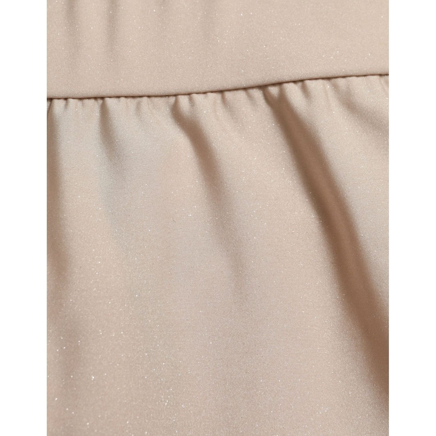 Dolce & Gabbana Chic Beige High Waist Leggings beige-nylon-stretch-slim-leggings-pants