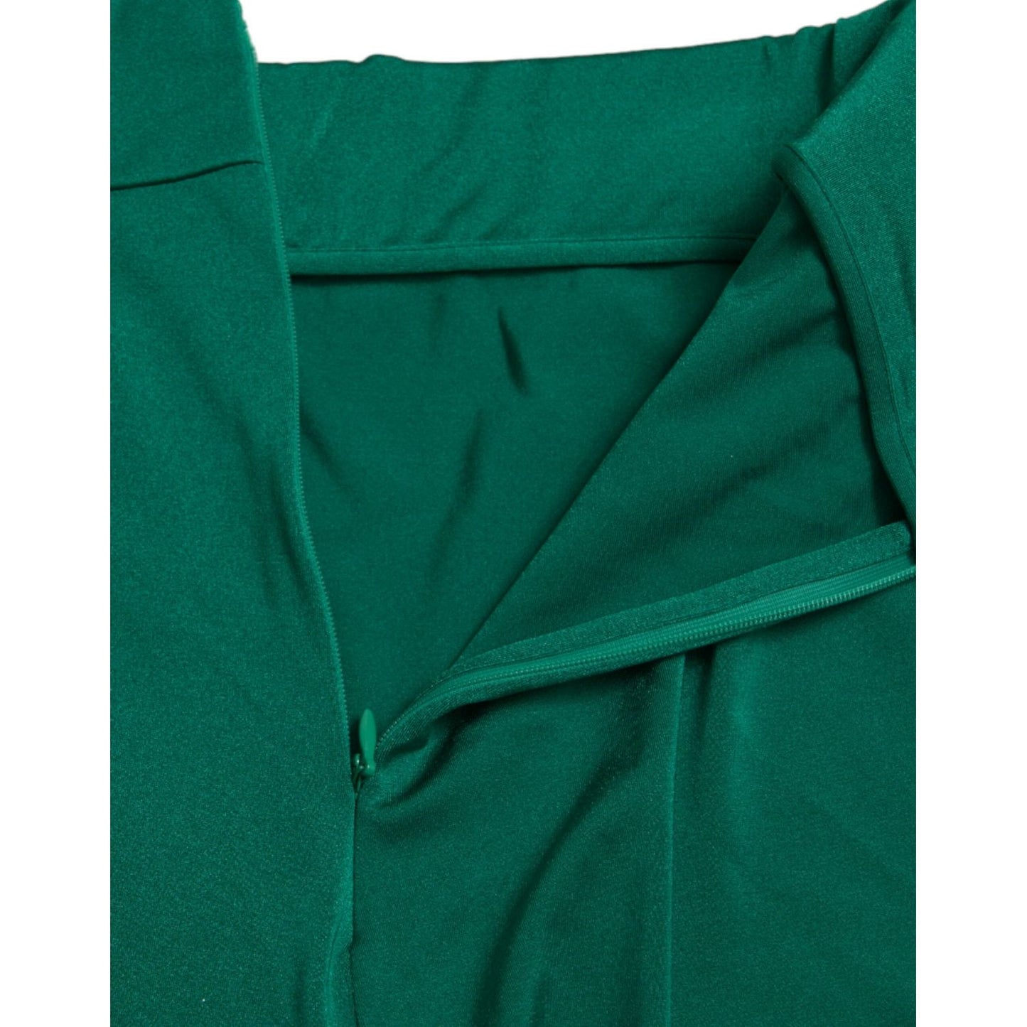 Dolce & Gabbana Green High Waist Designer Leggings green-nylon-stretch-slim-leggings-pants