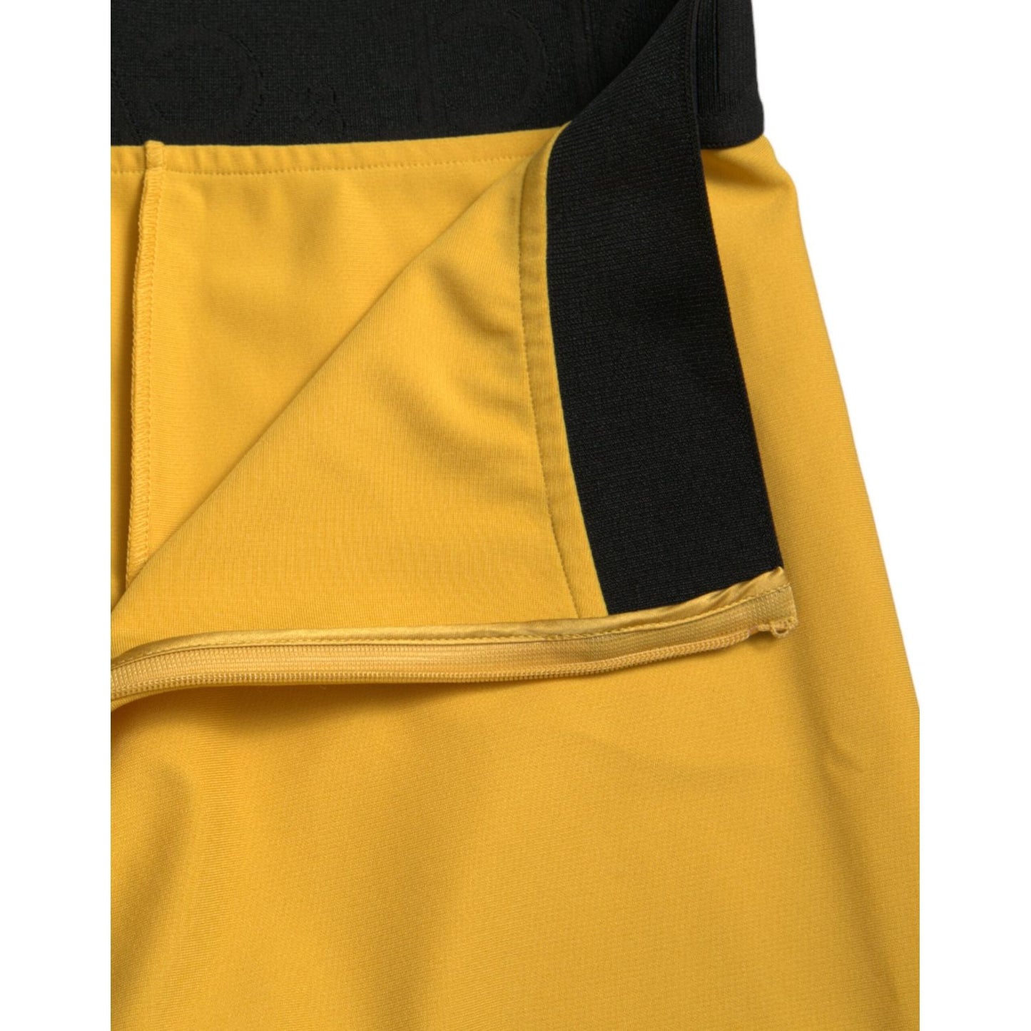 Dolce & Gabbana | Elegant High Waist Yellow Leggings| McRichard Designer Brands   