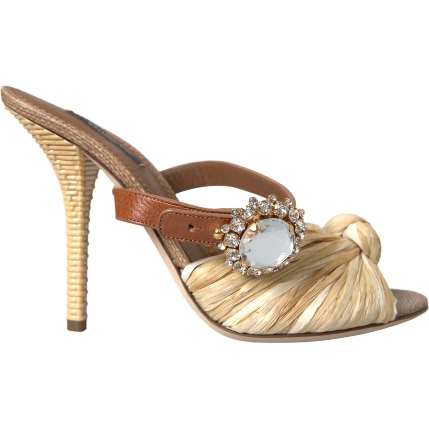 Dolce & Gabbana Multicolor Crystal Slides Heels Sandals Shoes multicolor-crystal-slides-heels-sandals-shoes-1