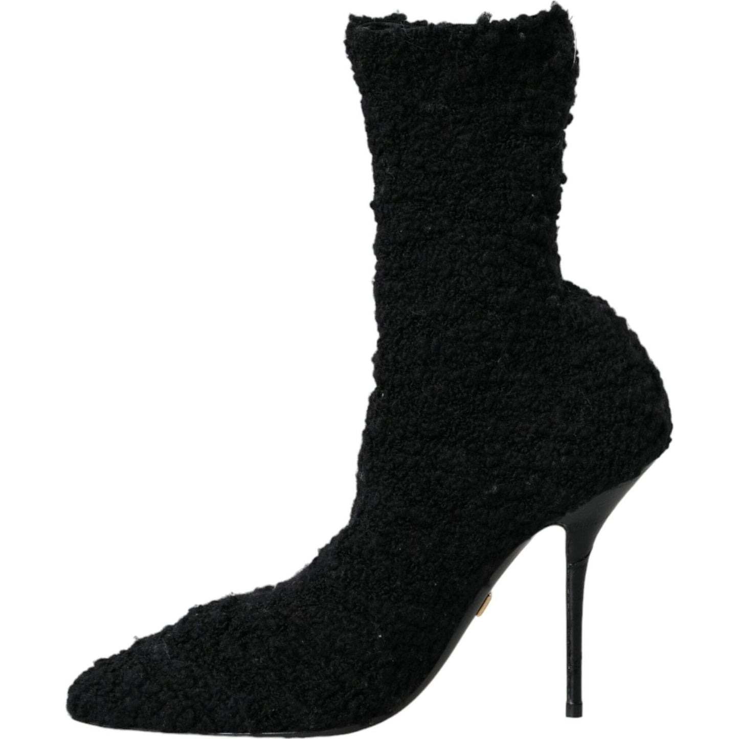 Dolce & Gabbana Black Stiletto Heels Mid Calf Boots Shoes black-stiletto-heels-mid-calf-boots-shoes-2