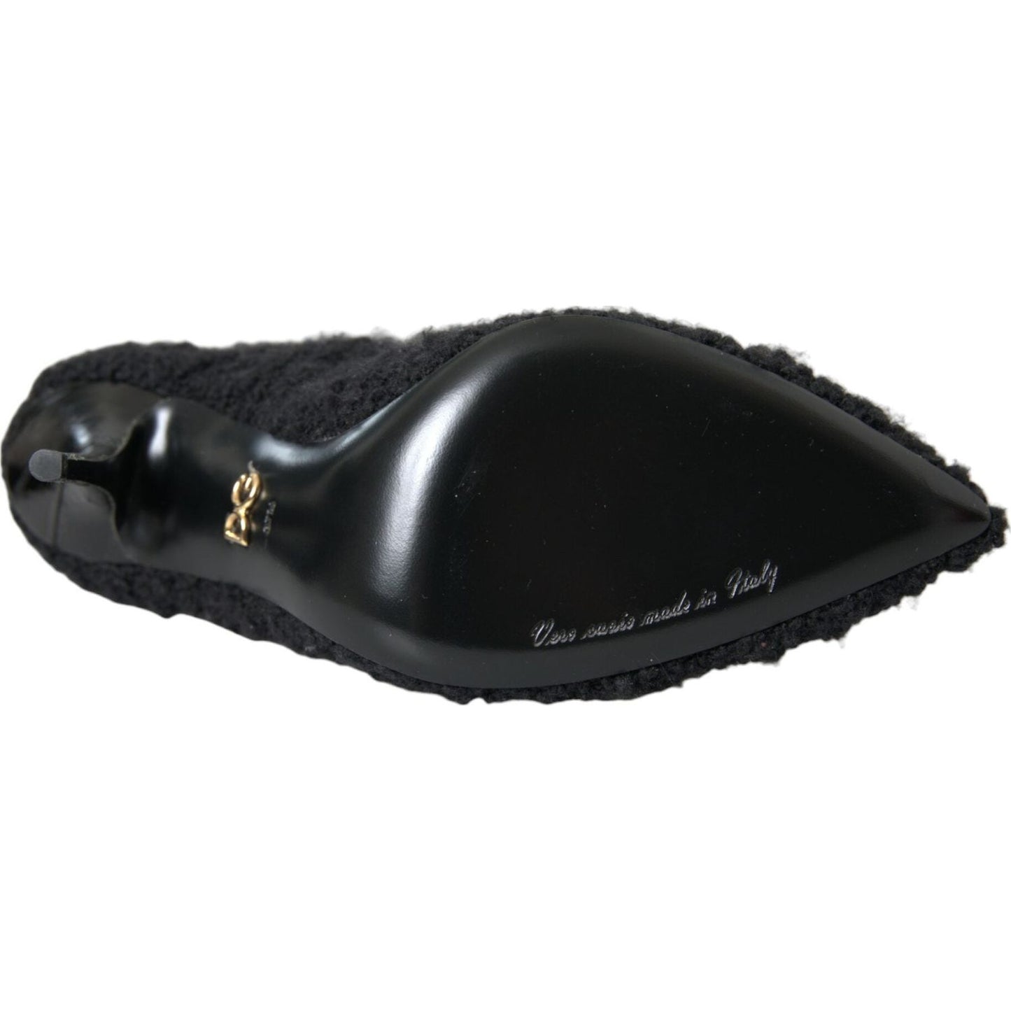 Dolce & Gabbana Black Stiletto Heels Mid Calf Boots Shoes black-stiletto-heels-mid-calf-boots-shoes-2