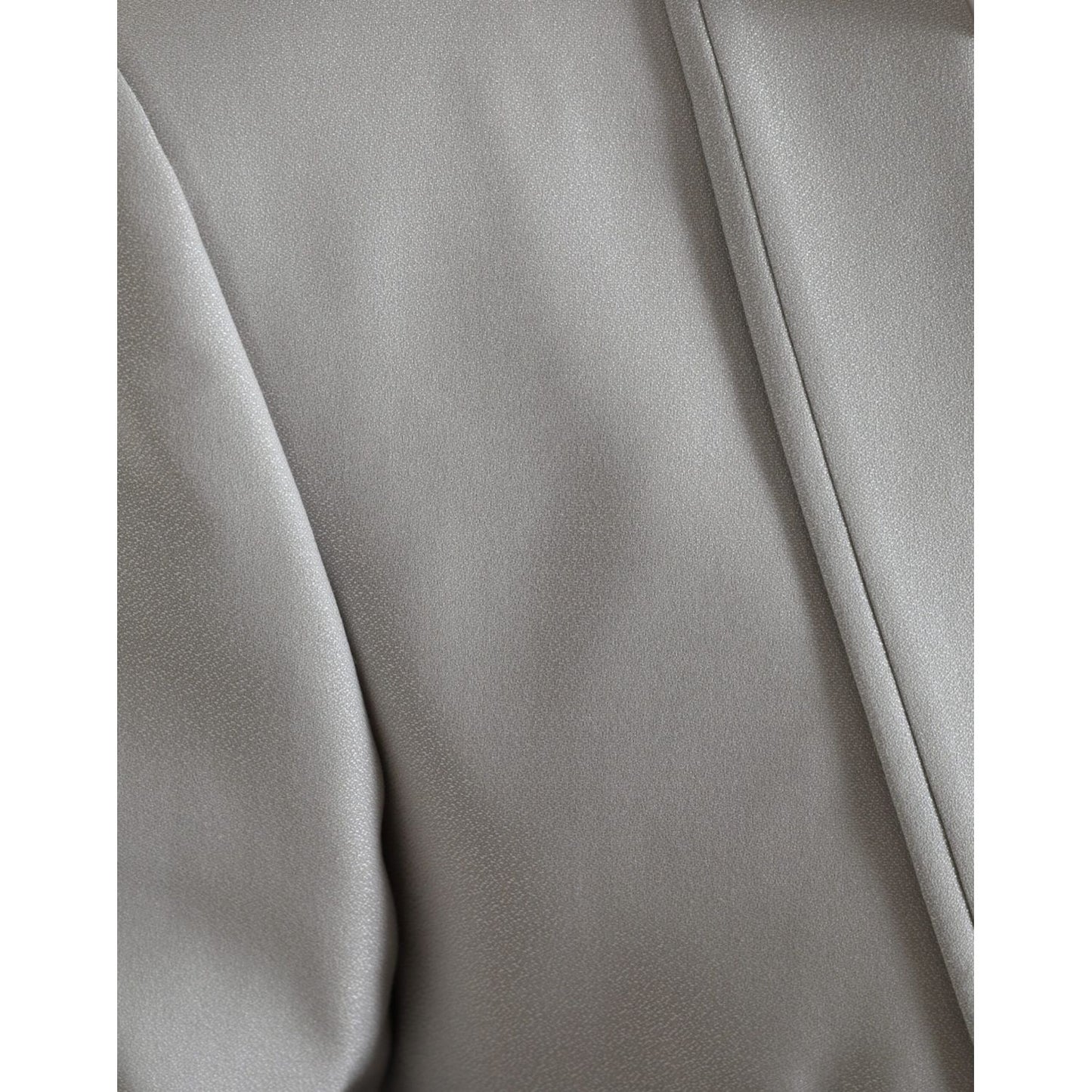 Dolce & Gabbana | Elegant Silver Slim Fit Wool-Silk Suit| McRichard Designer Brands   