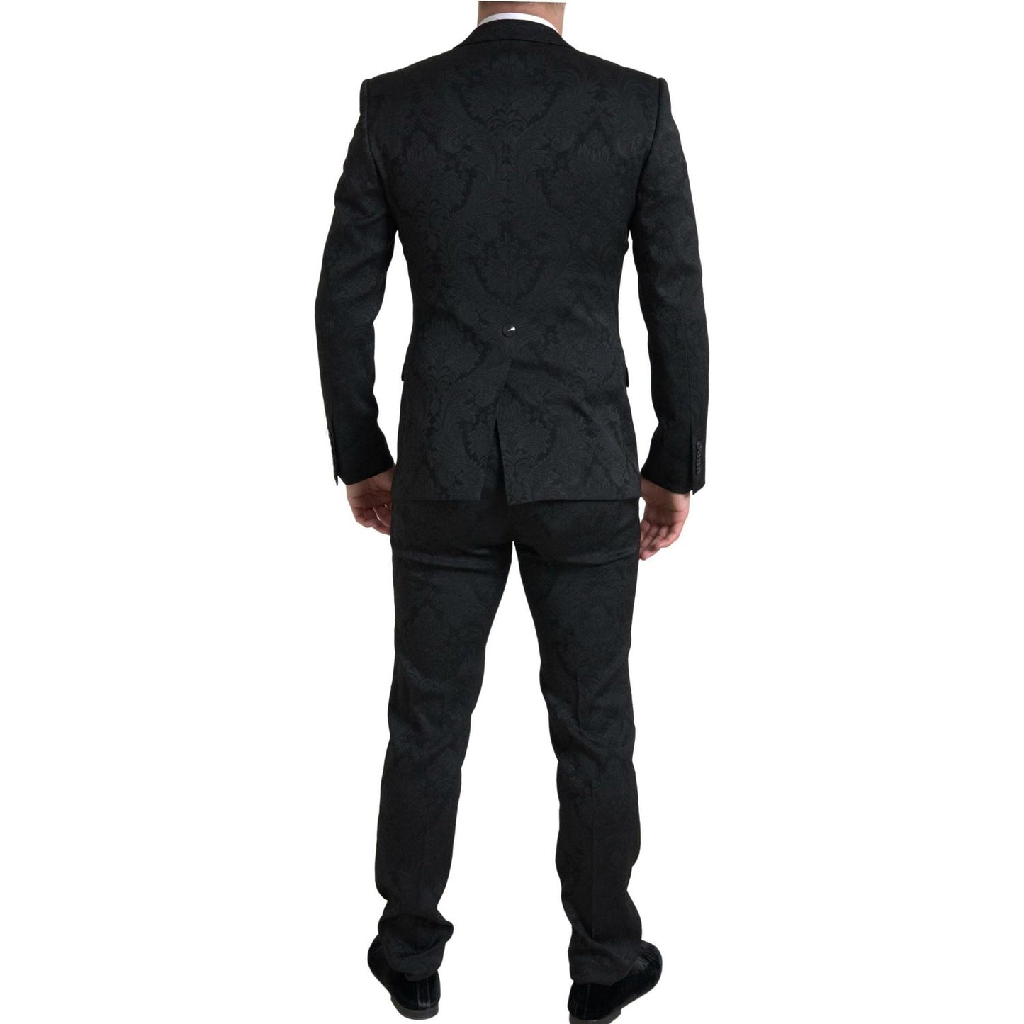 Dolce & Gabbana Elegant Slim Fit Black Martini Suit black-2-piece-single-breasted-martini-suit-4