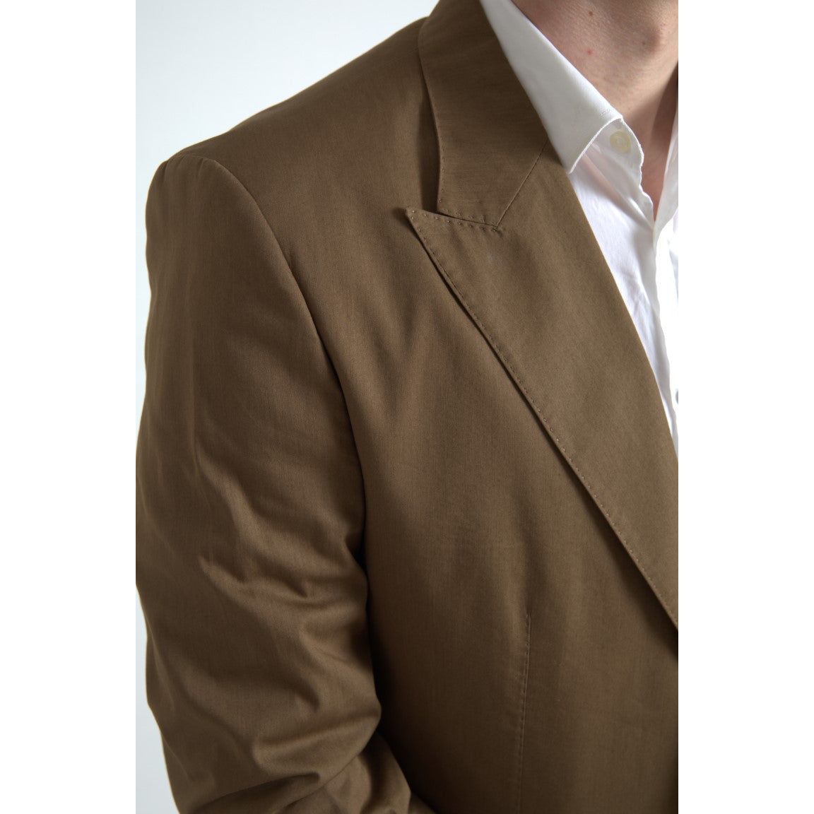 Dolce & Gabbana Elegant Brown Silk Blend Taormina Suit brown-2-piece-single-breasted-taormina-suit