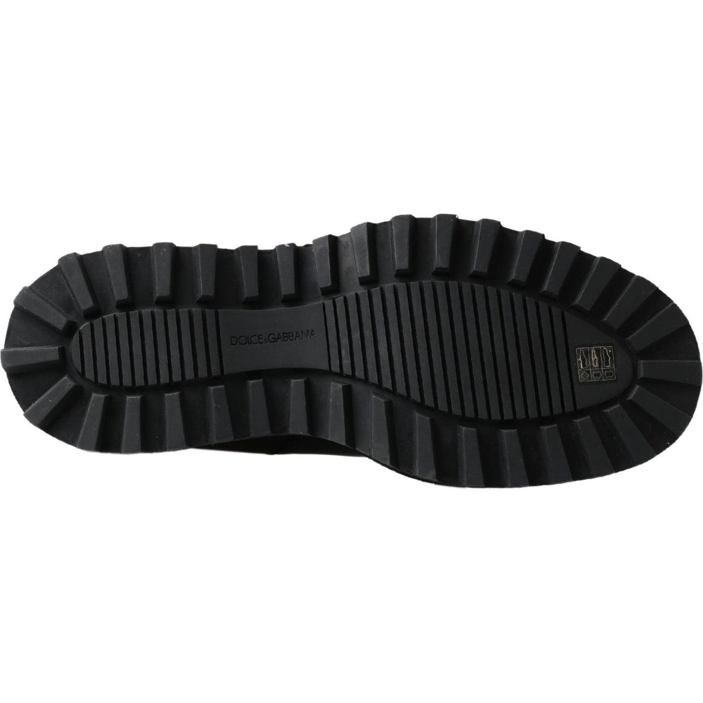 Dolce & Gabbana Elegant Black Ankle Stretch Slip On Boots black-leather-slip-on-stretch-boots