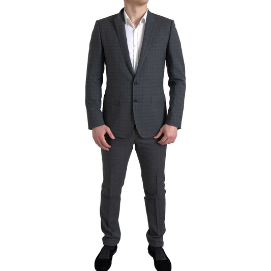 Dolce & GabbanaElegant Grey Checkered Slim Fit SuitMcRichard Designer Brands£1139.00