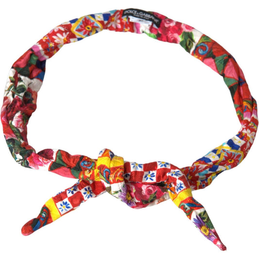 Multicolor Carretto Print Waist Belt