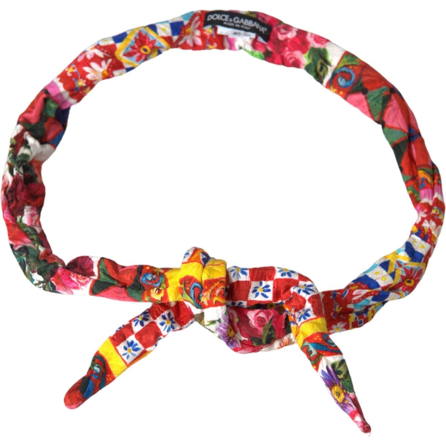 Multicolor Carretto Print Waist Belt