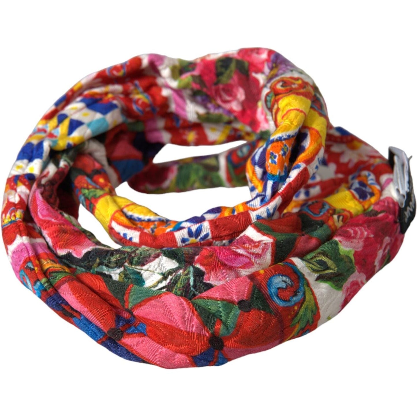 Multicolor Carretto Print Waist Belt