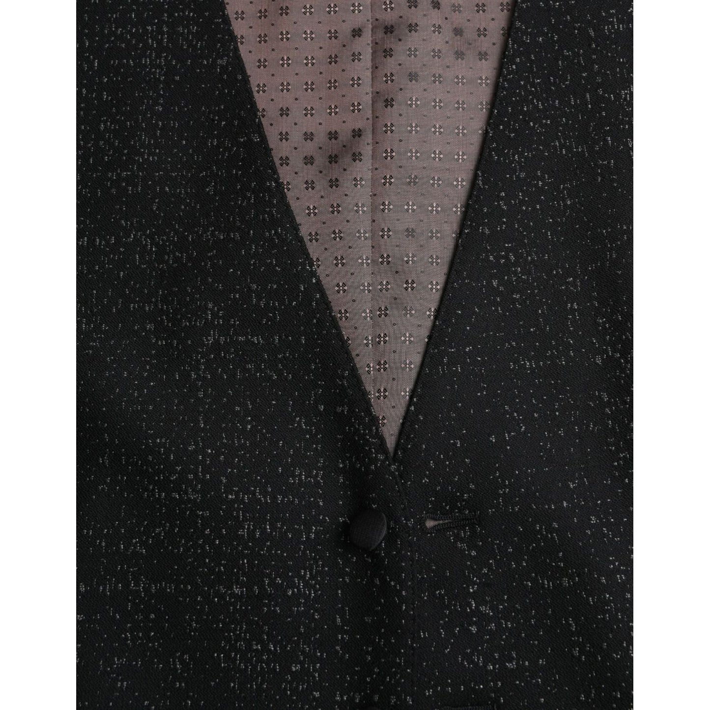 Dolce & Gabbana Black Brown Silk Waistcoat Dress Formal Vest black-brown-silk-waistcoat-dress-formal-vest