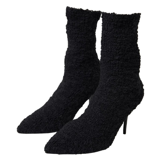 Dolce & GabbanaElegant Virgin Wool Mid Calf BootsMcRichard Designer Brands£579.00