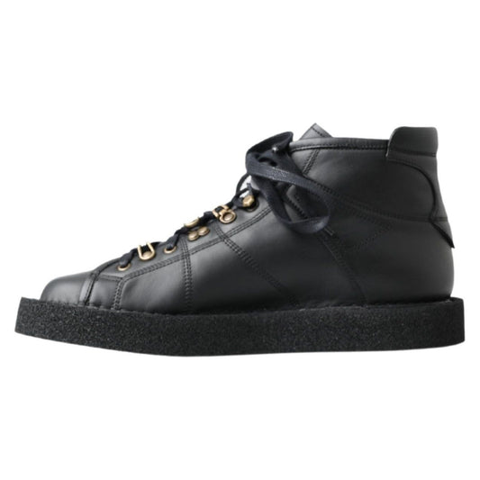 Dolce & GabbanaElegant Ankle Boots with Silver Chain DetailMcRichard Designer Brands£569.00
