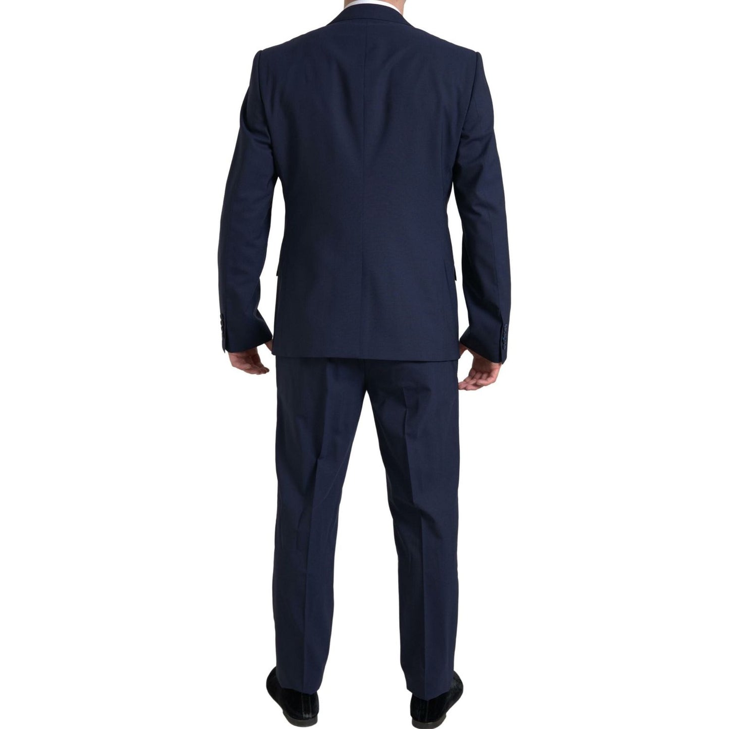 Dolce & Gabbana Elegant Blue Martini Slim Fit Two-Piece Suit blue-2-piece-single-breasted-martini-suit-1