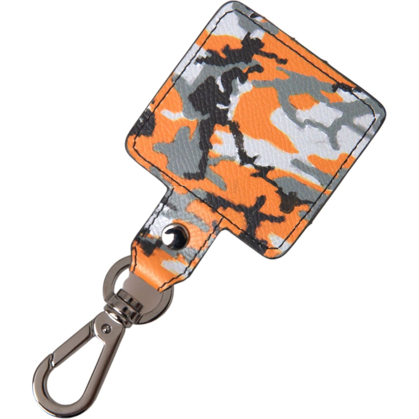 Multicolor Camouflage Print Leather Metal Airpods Case