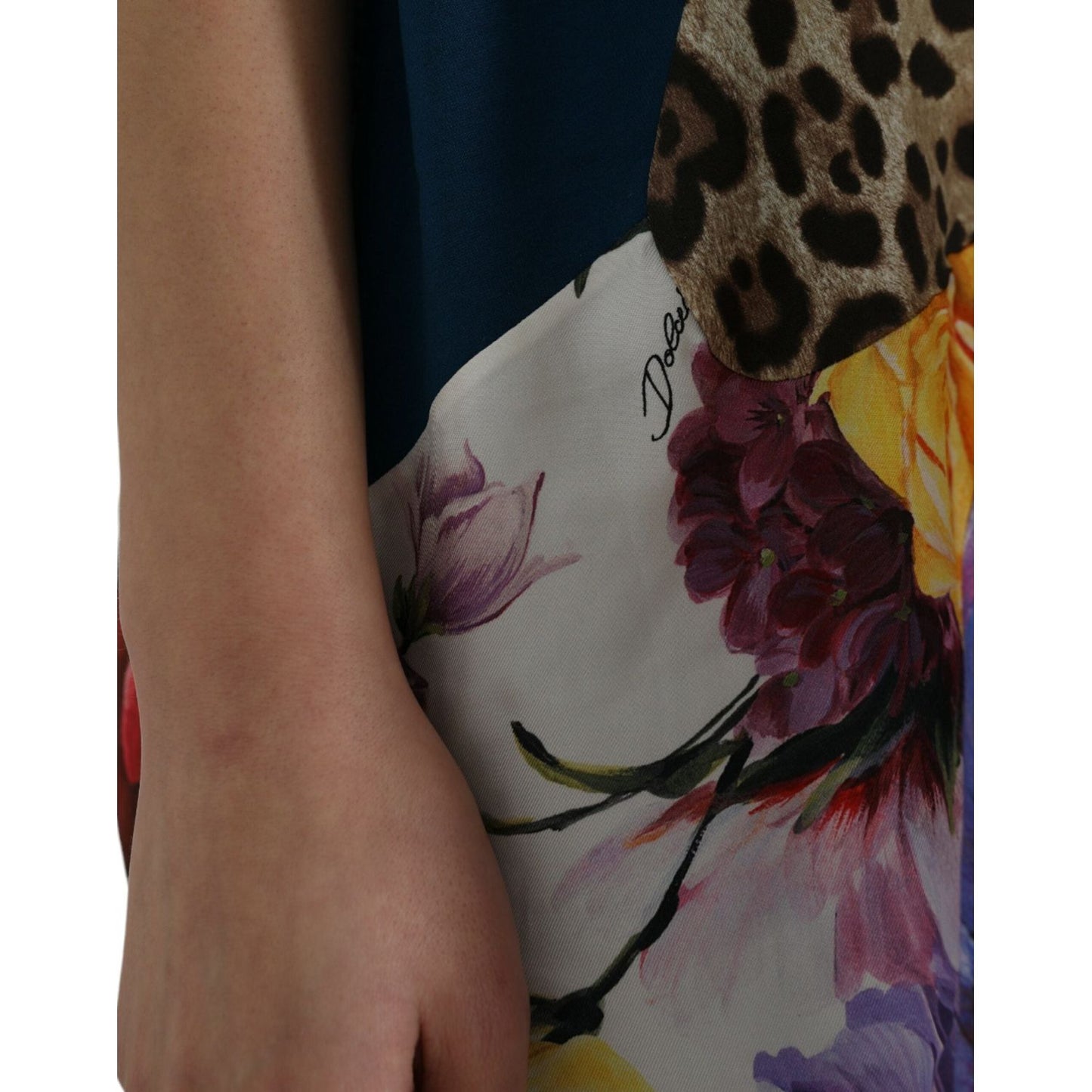 Dolce & Gabbana Multicolor Cotton Silk Patchwork Blouse multicolor-cotton-silk-patchwork-blouse
