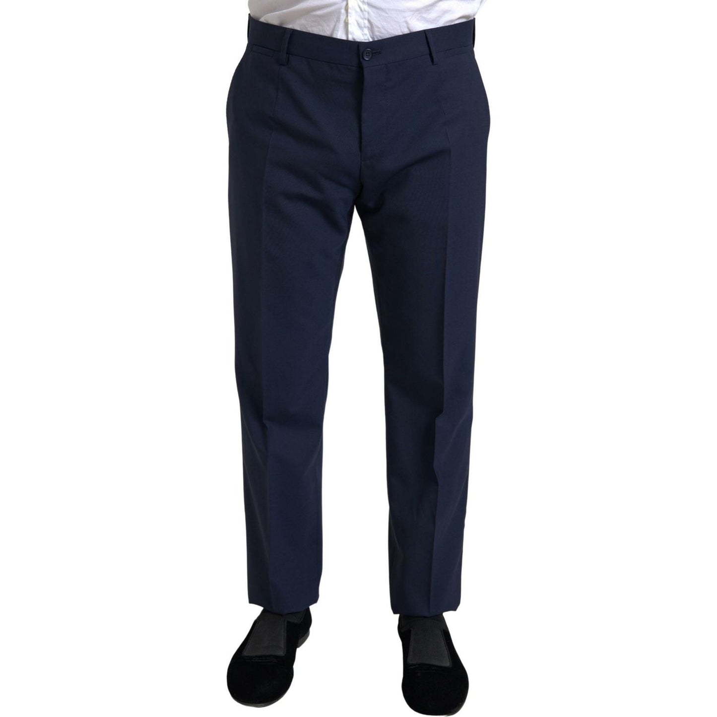 Dolce & Gabbana Elegant Blue Martini Slim Fit Two-Piece Suit blue-2-piece-single-breasted-martini-suit-1