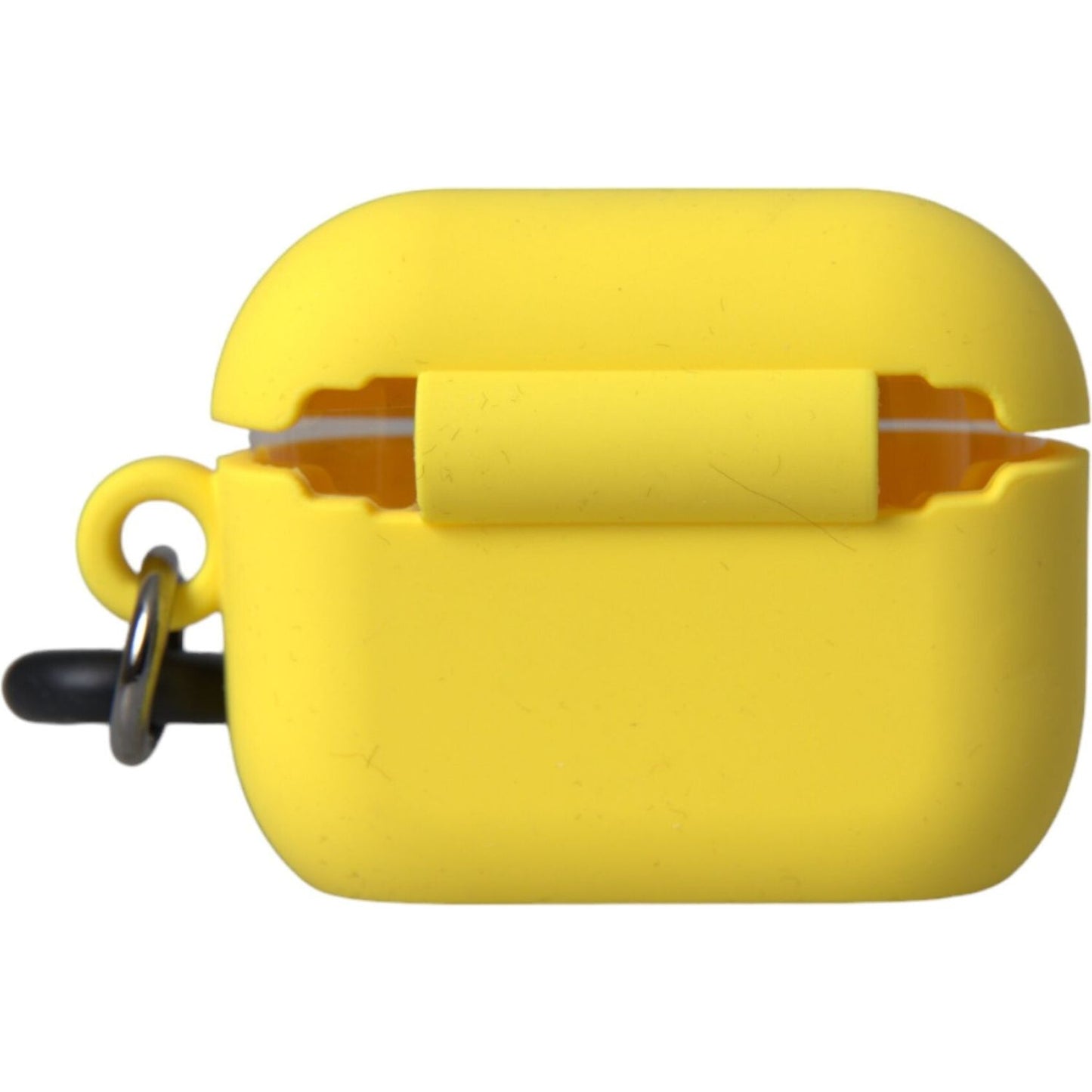 Yellow Silicone Logo Embossed Airpods Case