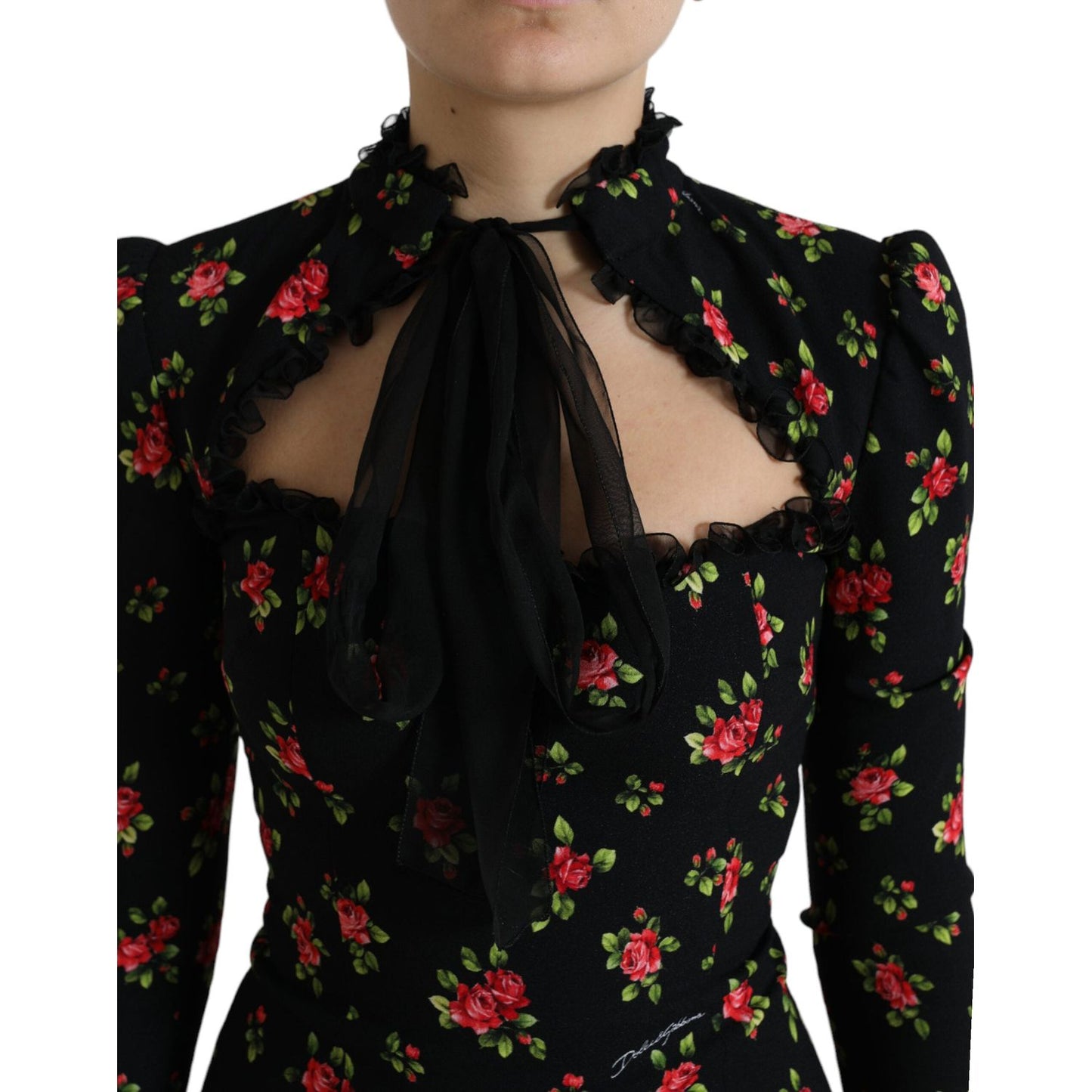 Dolce & GabbanaElegant Floral A-Line Mini DressMcRichard Designer Brands£729.00