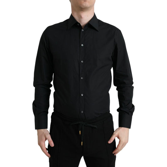 Dolce & GabbanaSleek Black Slim Fit Italian Dress ShirtMcRichard Designer Brands£239.00