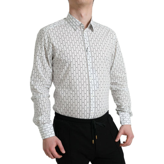 Dolce & GabbanaElegant White Cotton Slim Fit Dress ShirtMcRichard Designer Brands£239.00