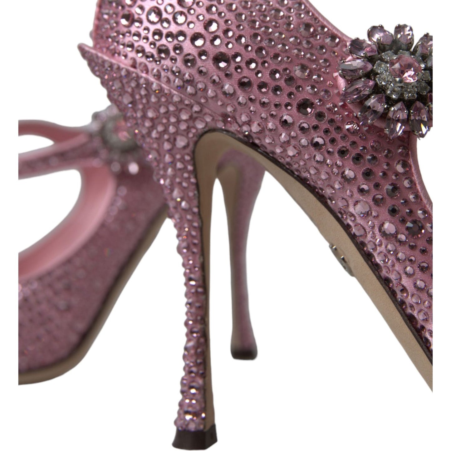 Dolce & Gabbana Enchanting Pink Crystal Pumps pink-strass-crystal-heels-pumps-shoes