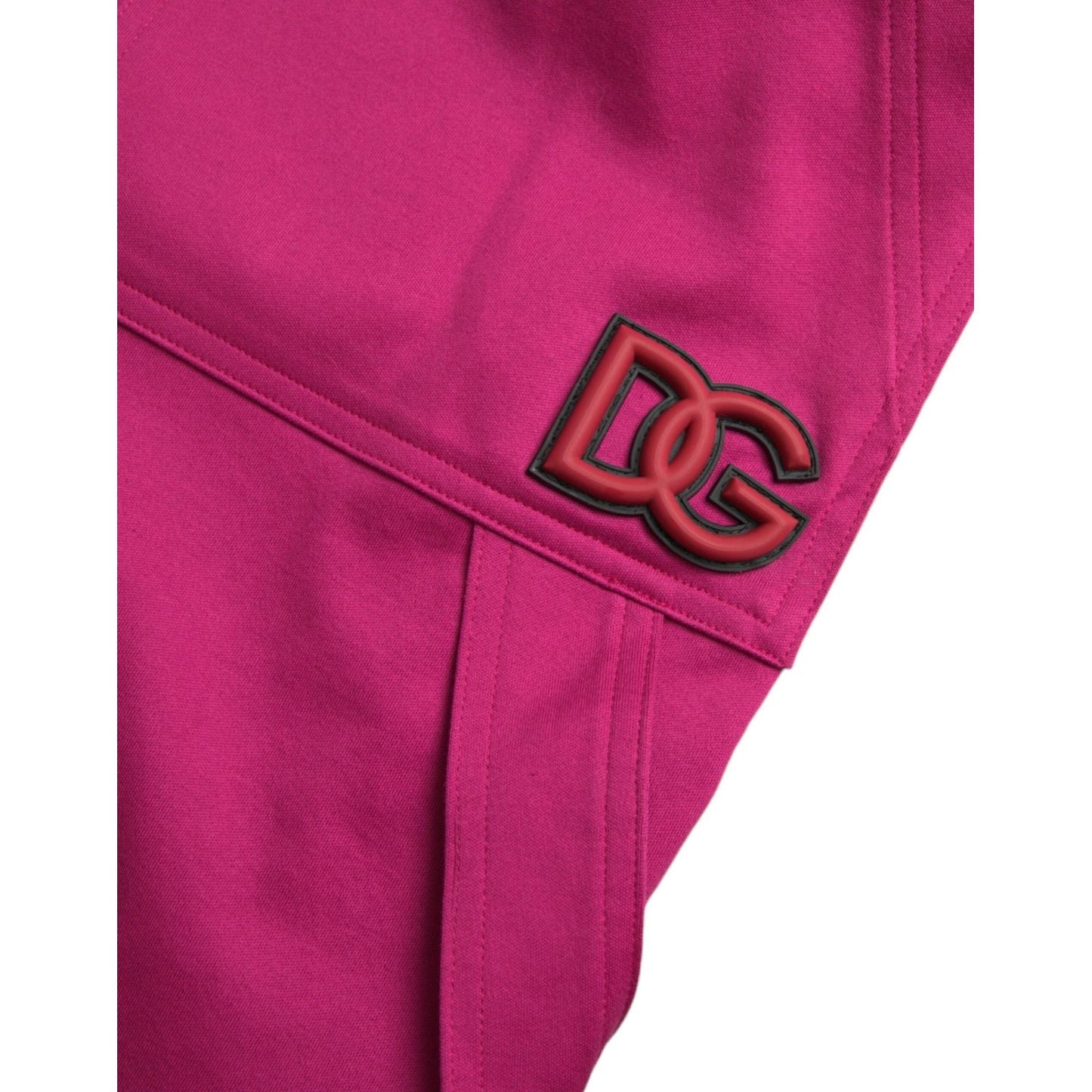 Dolce & Gabbana Pink Logo Cargo Cotton Jogger Sweatpants Pants pink-logo-cargo-cotton-jogger-sweatpants-pants