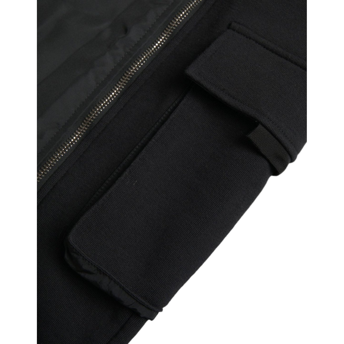 Dolce & Gabbana Black Cotton Blend Skinny Pants black-cotton-blend-skinny-pants