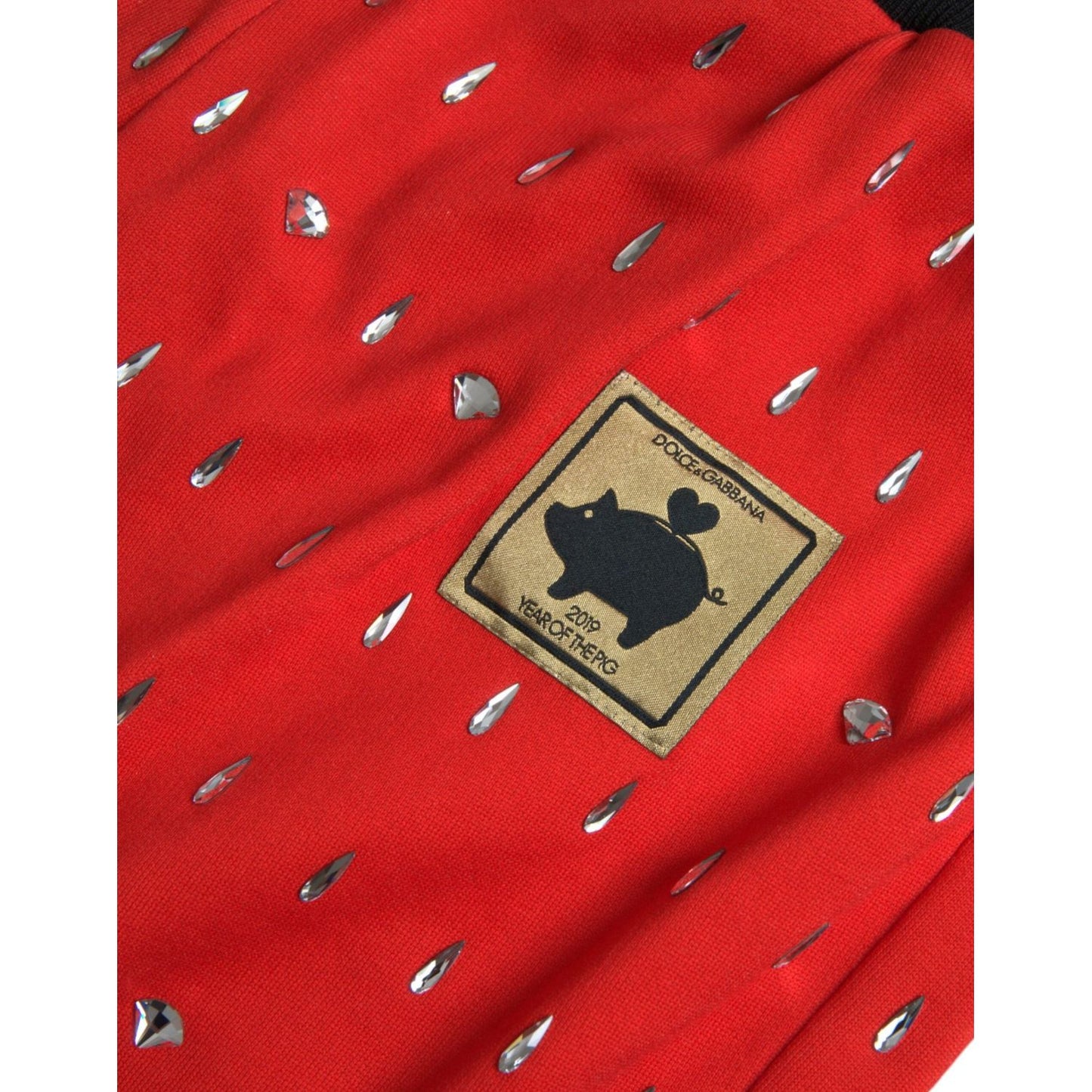 Dolce & Gabbana Red Year Of The Pig Jogger Sweatpants Pants red-year-of-the-pig-jogger-sweatpants-pants