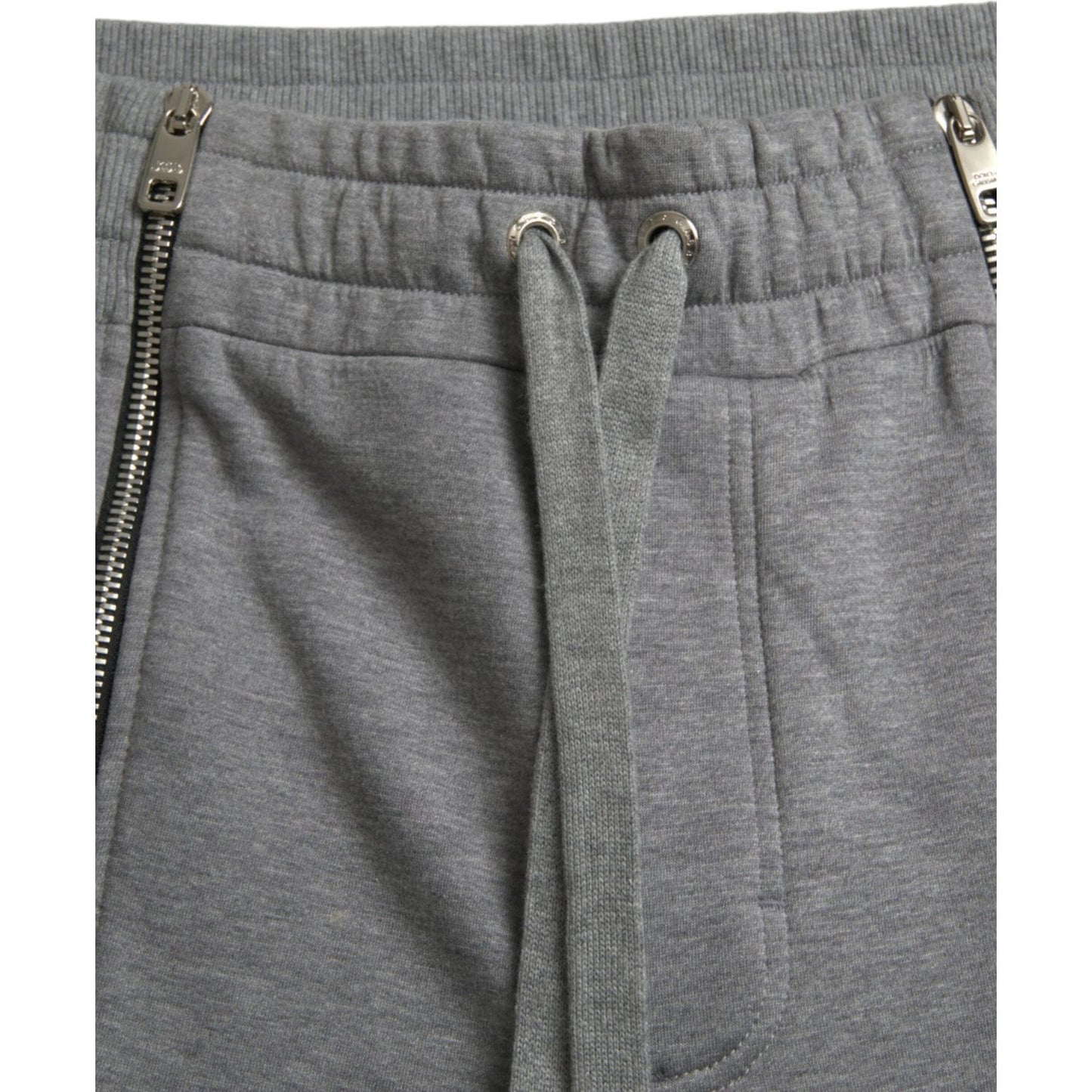 Dolce & Gabbana Gray Cotton Jogger Skinny Sweatpants Pants gray-cotton-jogger-skinny-sweatpants-pants