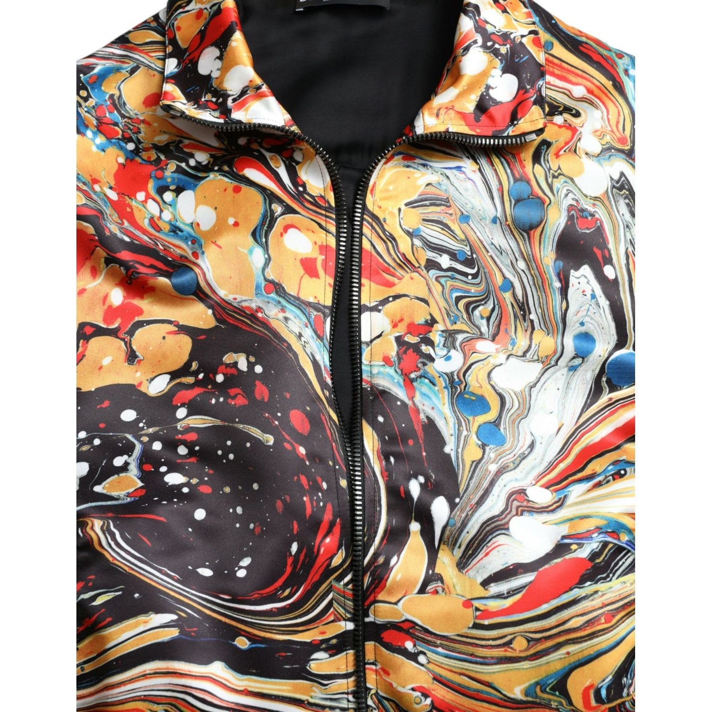 Dolce & Gabbana Colorful Abstract Bomber Jacket multicolor-abstract-polyester-bomber-jacket