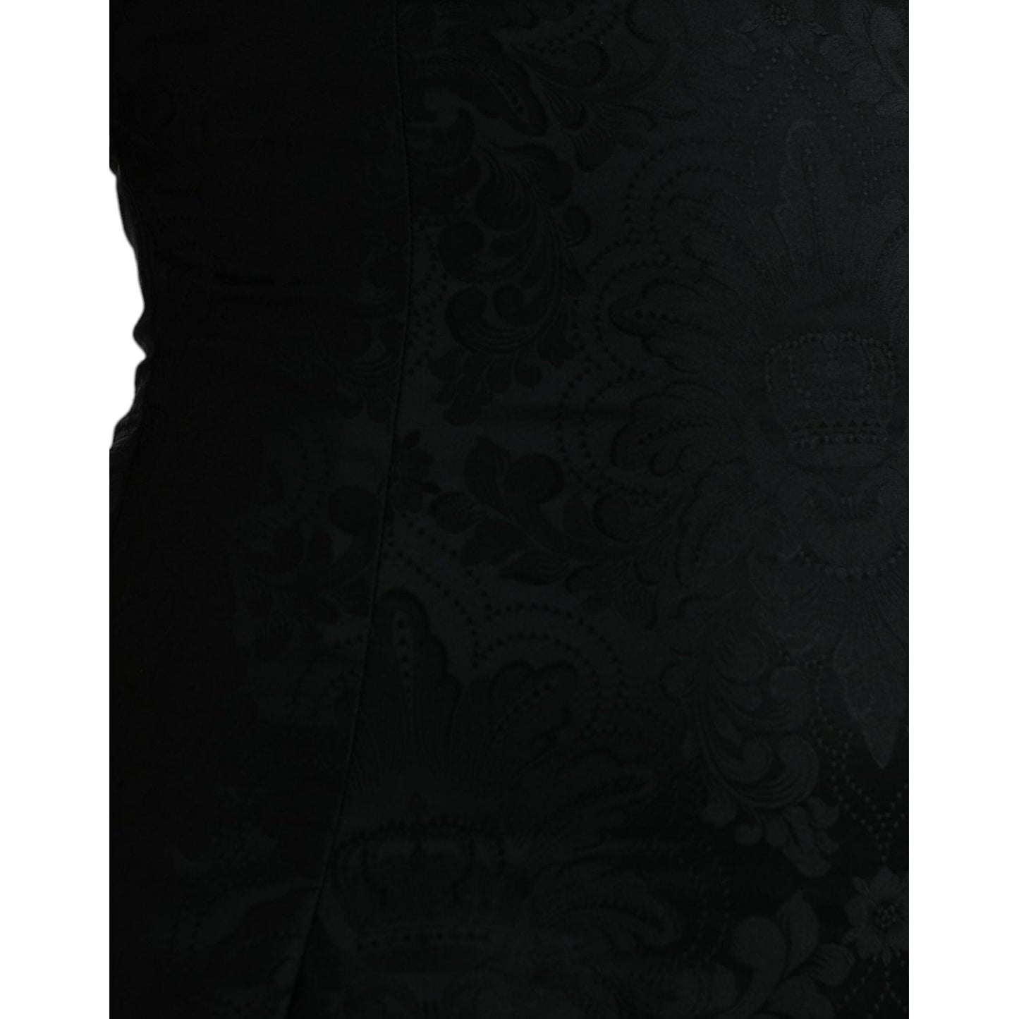 Dolce & Gabbana Black Sleeveless Bodycon A-line Mini Dress black-sleeveless-bodycon-a-line-mini-dress