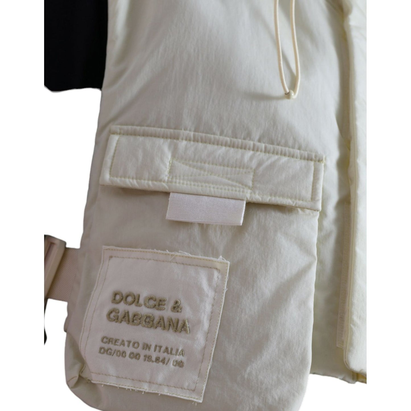 Dolce & Gabbana Sunshine Yellow Hooded Vest Jacket yellow-nylon-hooded-sportswear-vest-jacket
