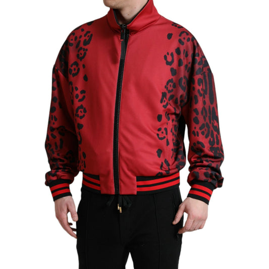 Dolce & Gabbana | Stunning Leopard Print Bomber Jacket| McRichard Designer Brands   