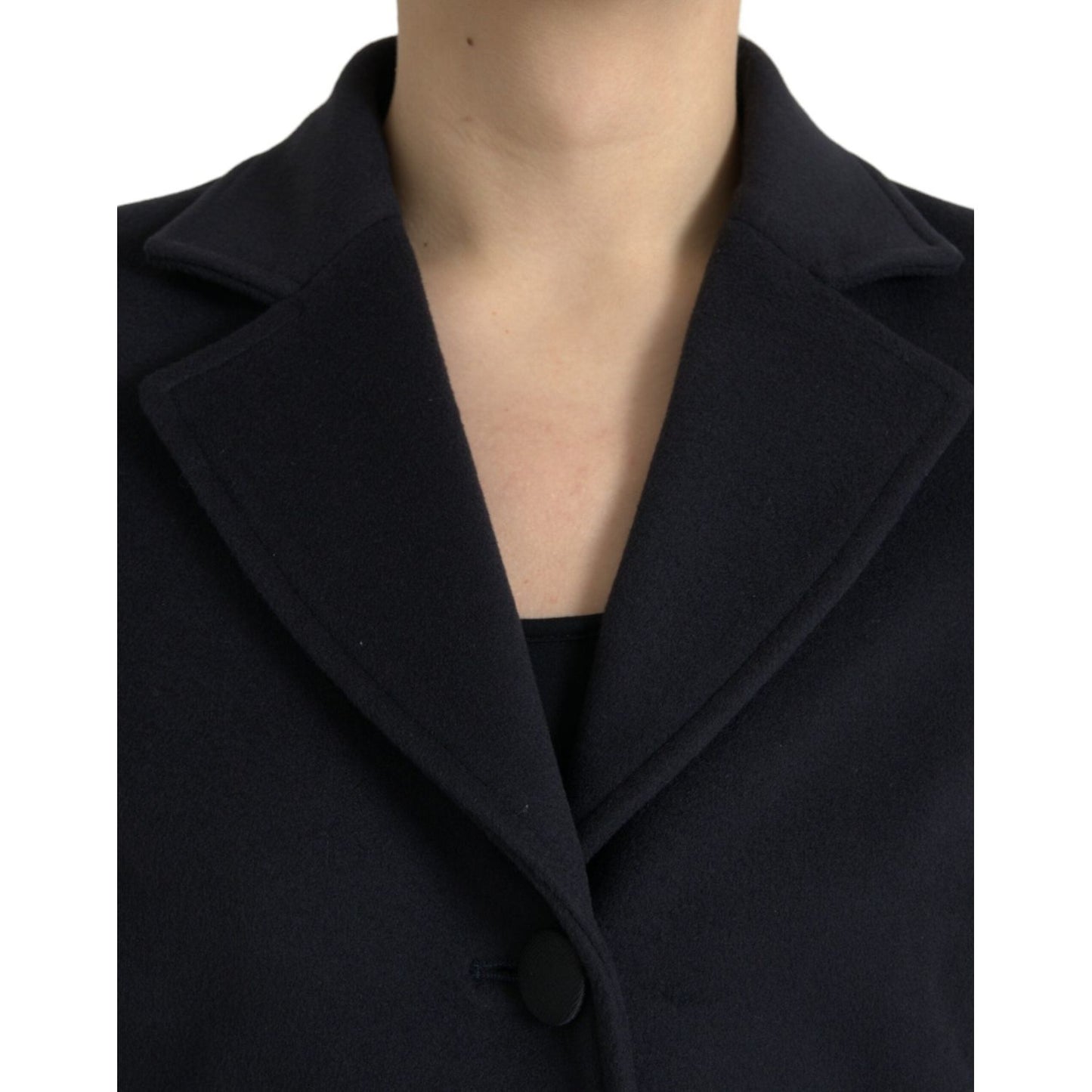 Dolce & Gabbana Elegant Virgin Wool Blend Black Blazer elegant-virgin-wool-blend-black-blazer
