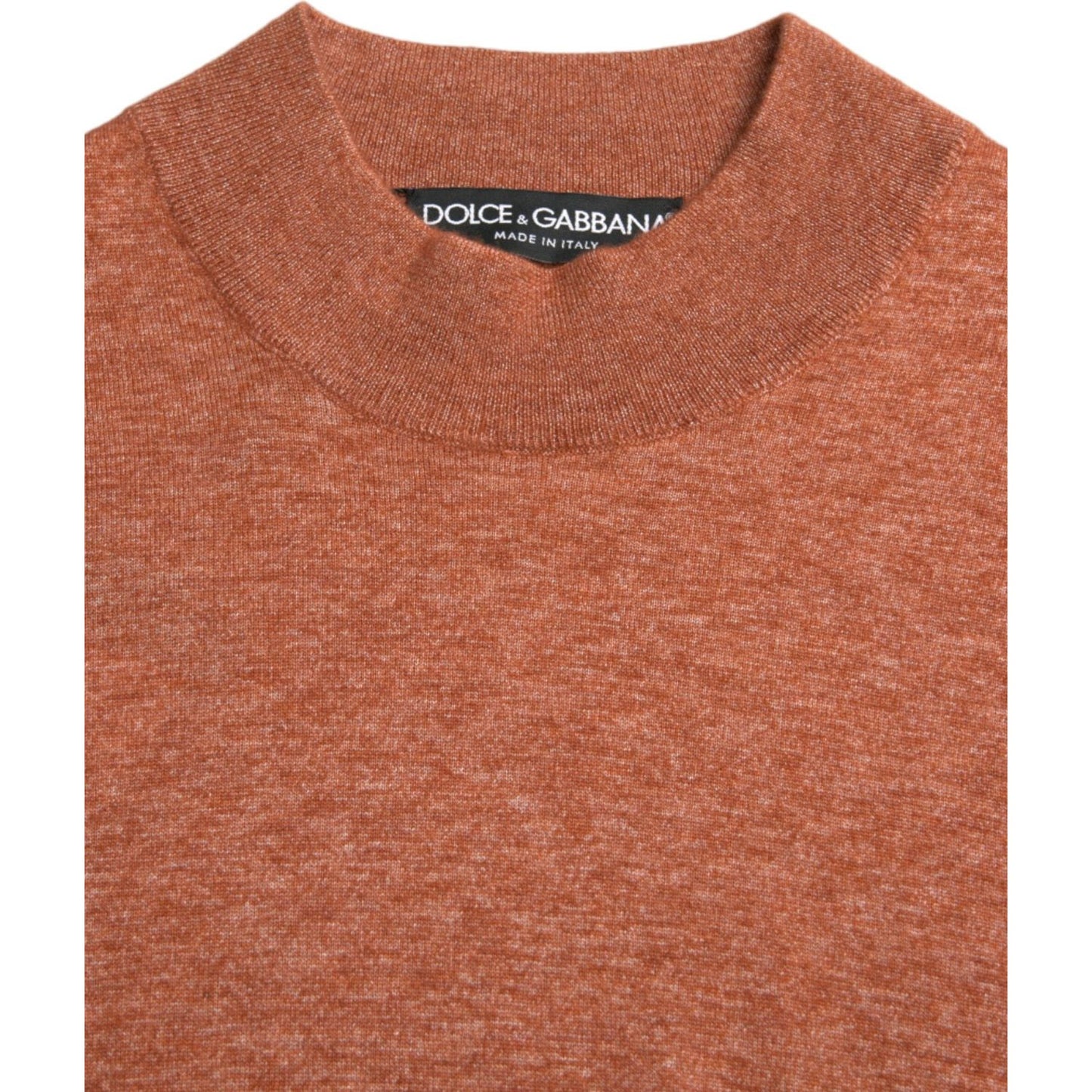 Dolce & GabbanaSilk-Cashmere Orange Crew Neck SweaterMcRichard Designer Brands£499.00