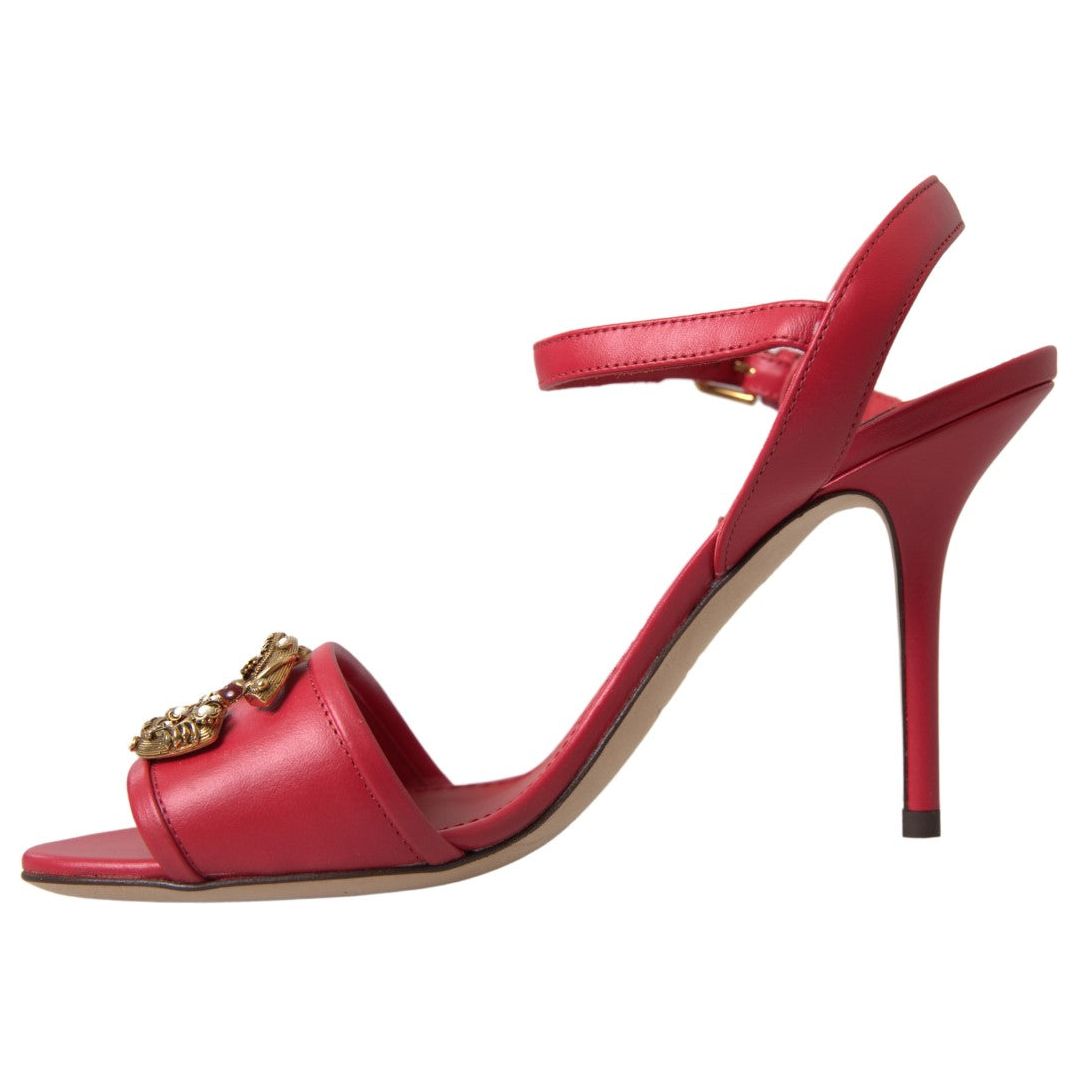 Dolce & Gabbana Red Stiletto Sandal Heels red-ankle-strap-stiletto-heels-sandals-shoes 465A9952-Medium-0523457d-46b.jpg