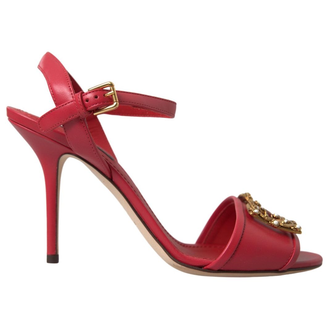 Dolce & Gabbana Red Stiletto Sandal Heels red-ankle-strap-stiletto-heels-sandals-shoes 465A9953-Medium-39fdcca5-749.jpg