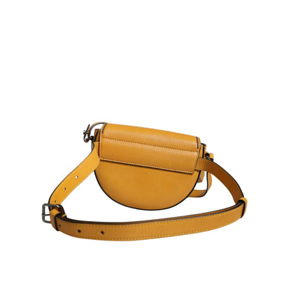 Brunello Cucinelli Light Brown Leather Logo Waist Strap Sling Bag