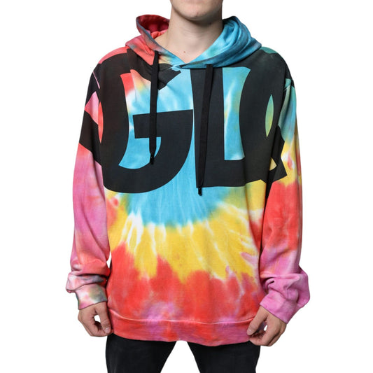 Dolce & Gabbana Multicolor Tie Dye Hooded Sweatshirt Sweater Dolce & Gabbana