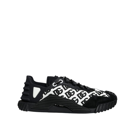 Dolce & Gabbana Black Logo Lace Up Low Top NS1 Sneakers Shoes Dolce & Gabbana