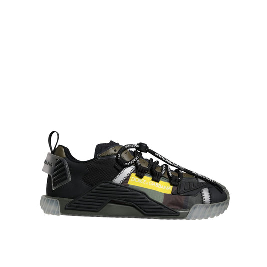 Dolce & Gabbana Multicolor Lace Up Low Top NS1 Sneakers Shoes Dolce & Gabbana