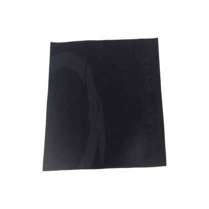 Trussardi Beachwear Black Cotton Beach Towel