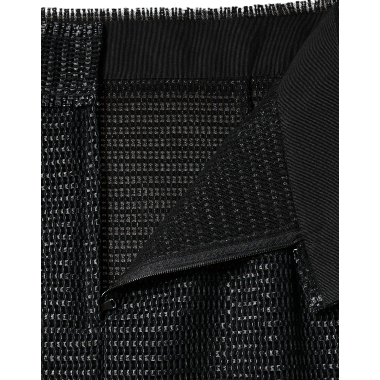 Dolce & Gabbana Black Viscose High Waist Pencil Cut Skirt