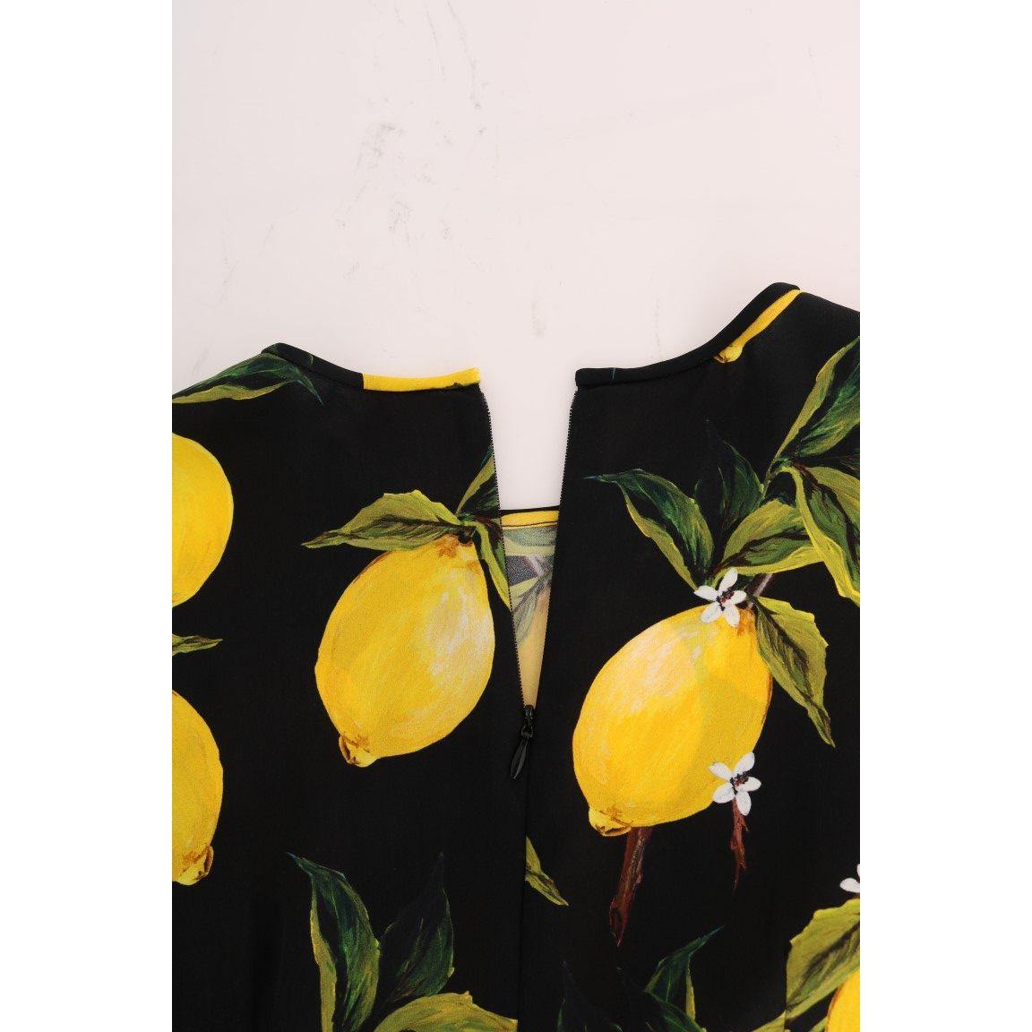 Sicilian Lemon Print Silk Blouse