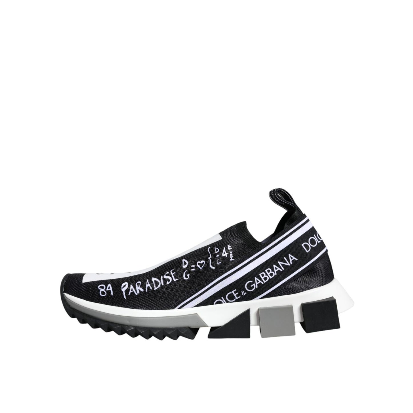 Dolce & Gabbana Black White Sorrento Low Top Sneakers Shoes Dolce & Gabbana