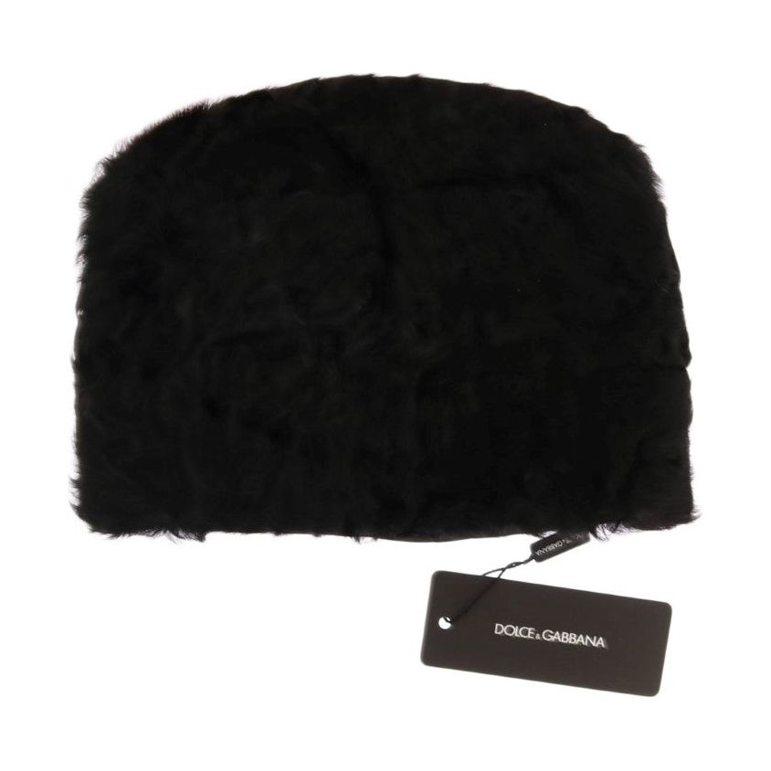 Elegant Black Xiangao Fur Beanie Hat